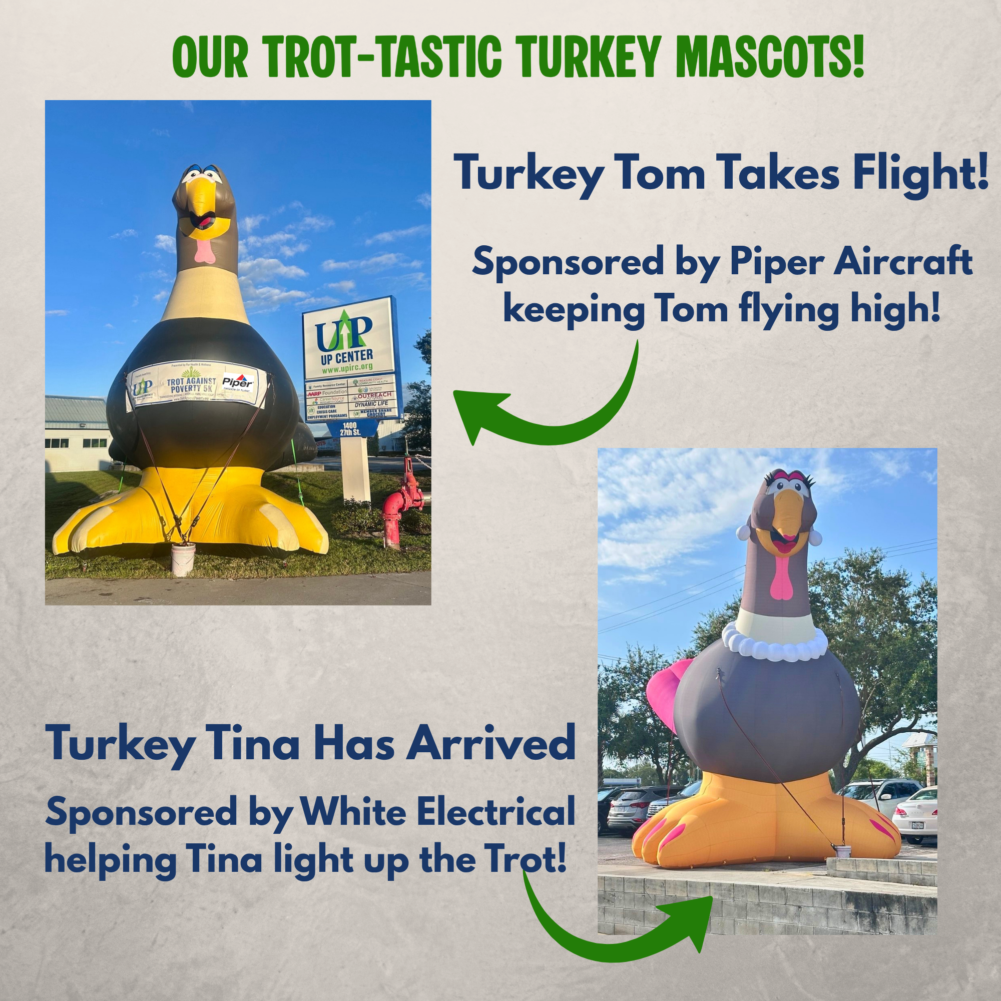 Turkey Tom, Sponsored by Piper Aircraft